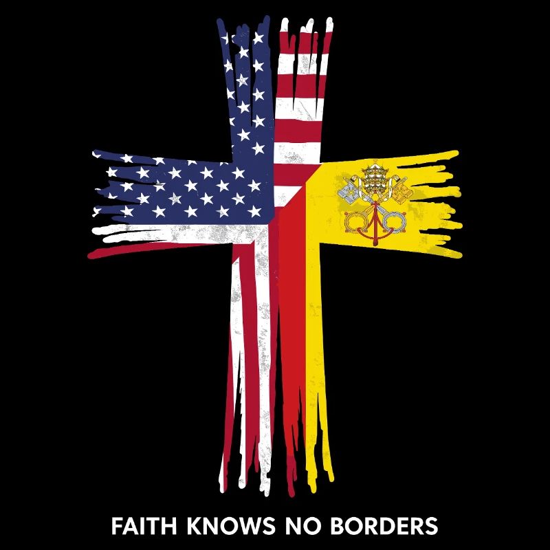 Drapeau américain et du Vatican