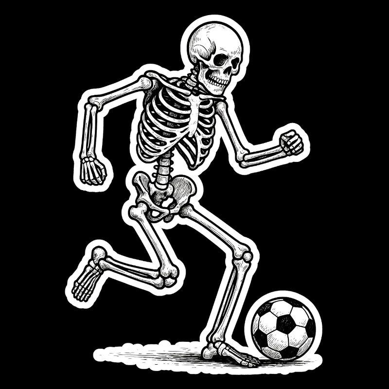 Skeleton Soccer Player