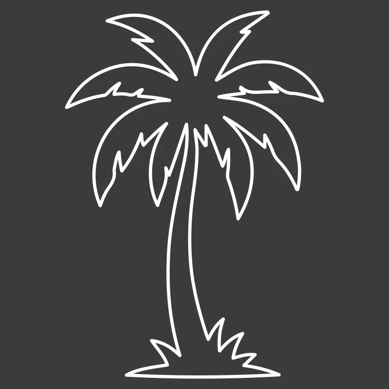 Île Palm Tree Contour
