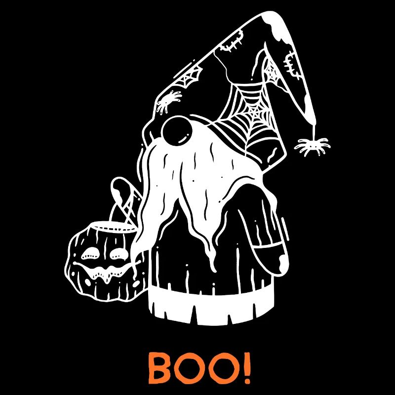 Halloween Gartenzwerg BOO Lustig