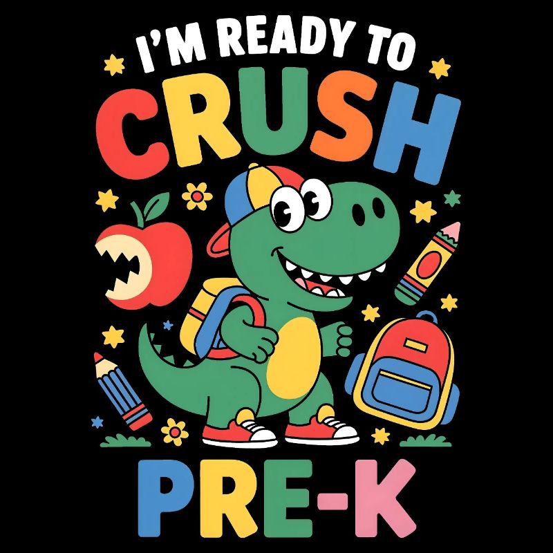 Bereit zum Zerkleinern von Pre K Dino Design