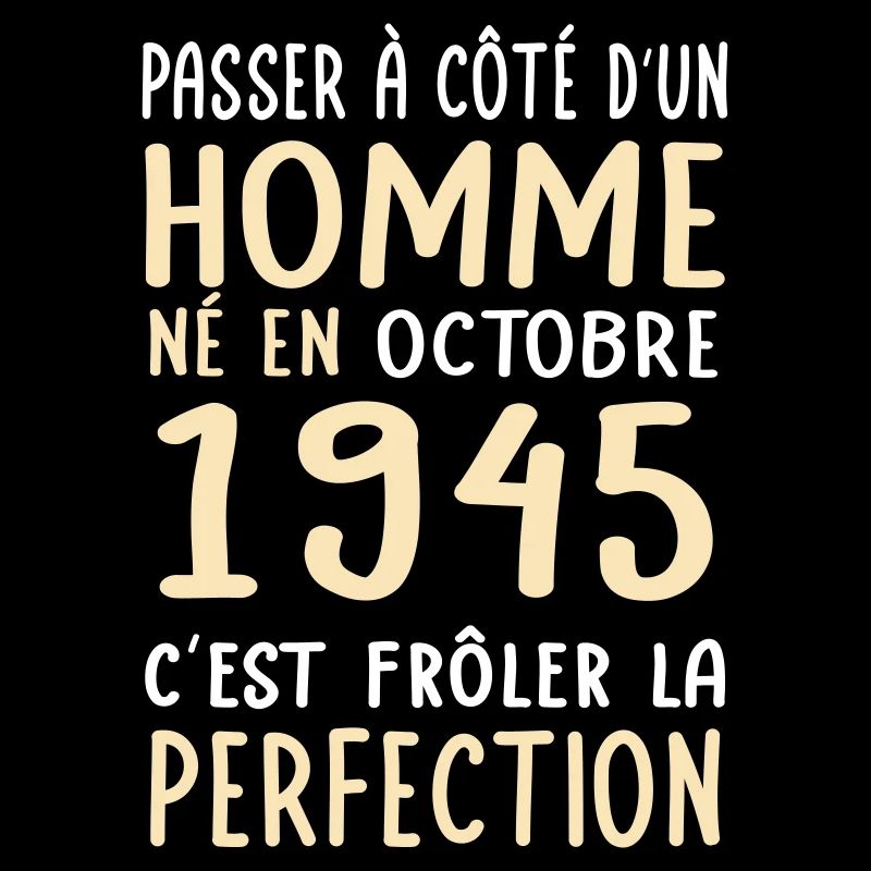 Anniversaire 80 ans - Né en Octobre 1945
