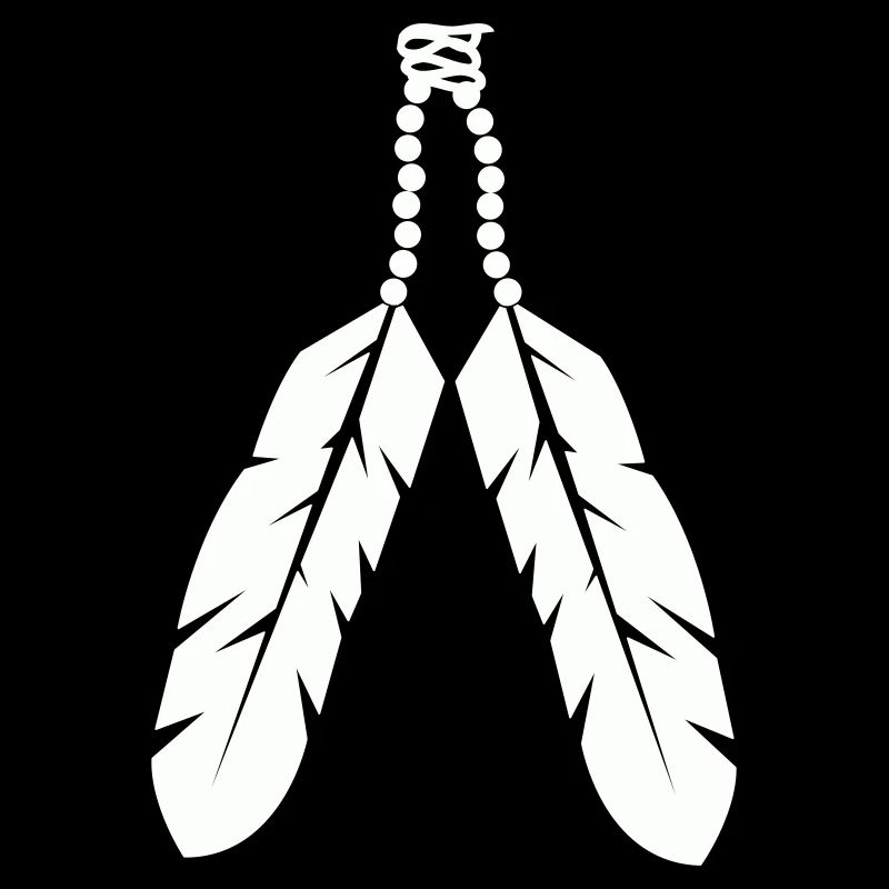 Conception de pendentif en plume autochtone