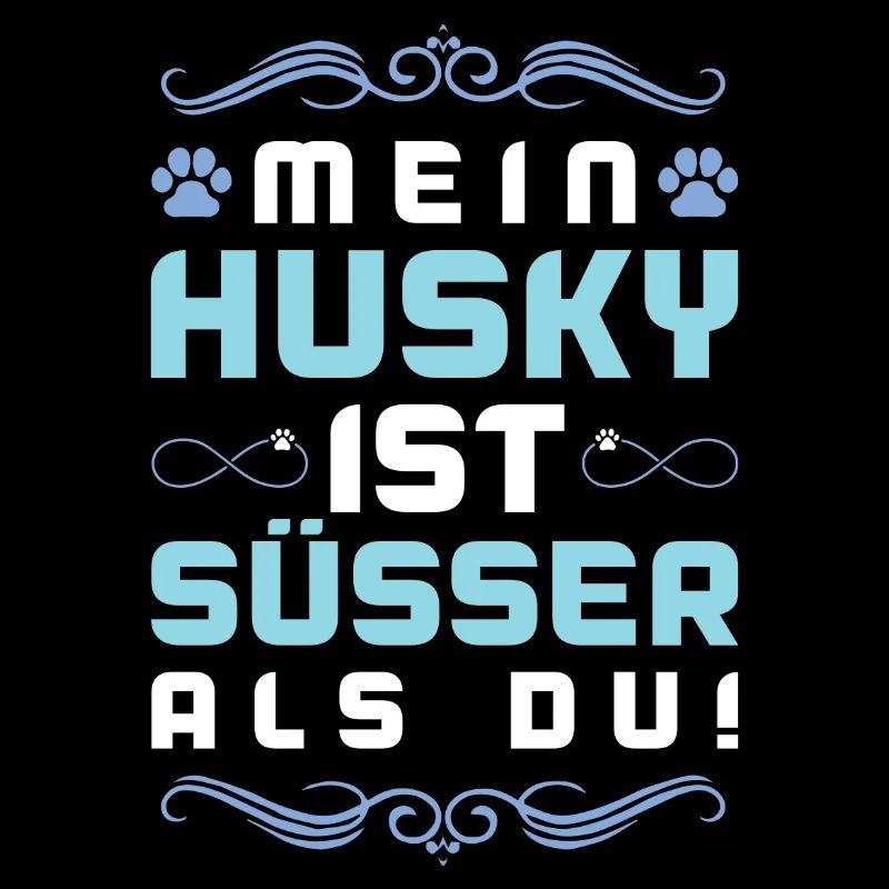 husky hund spruch