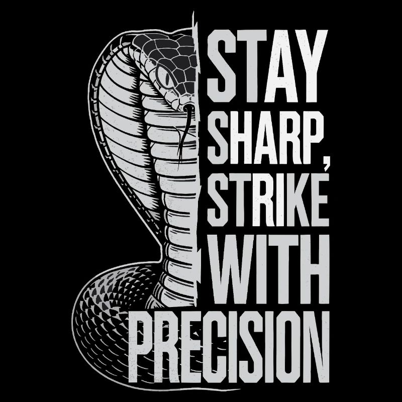 Cobra mit Präzisionszitat