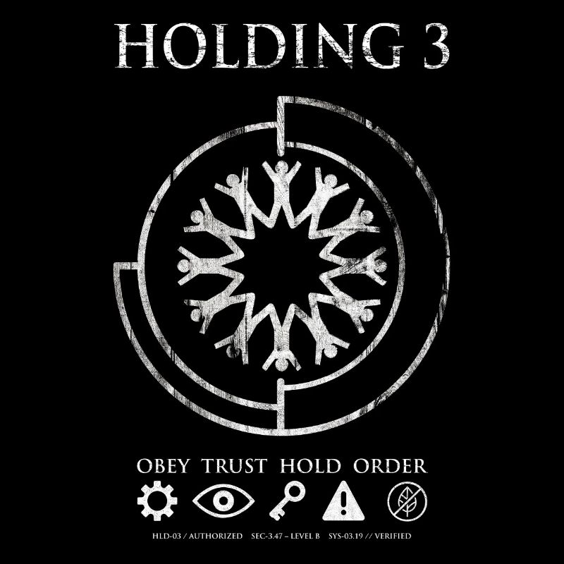 Holding 3 – Dystopisches Sci-Fi-Emblem-Design