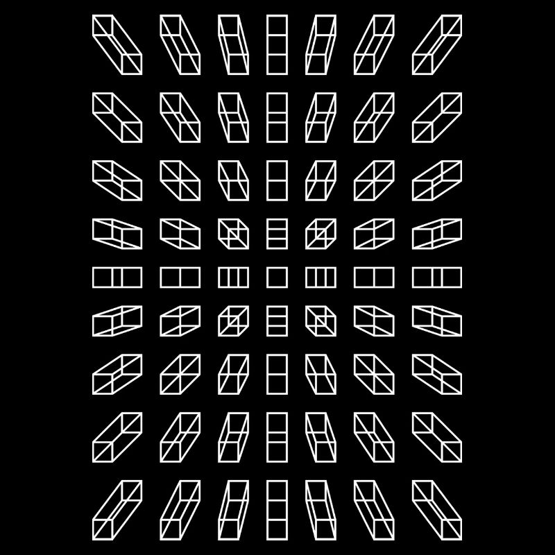 Hypno Balken: Pixel, Illusion & Retro