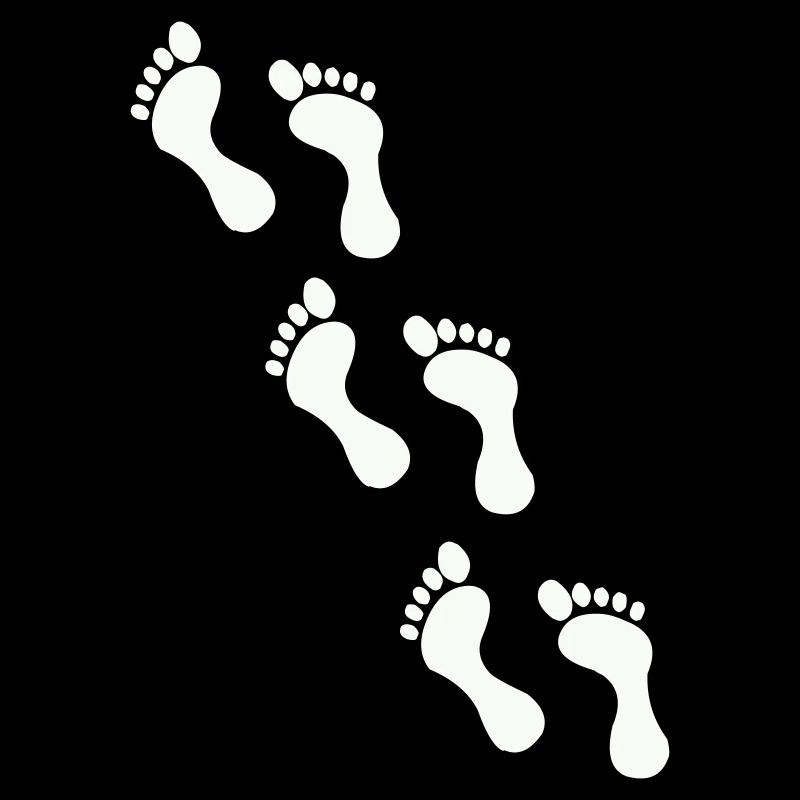 Small footprints on black