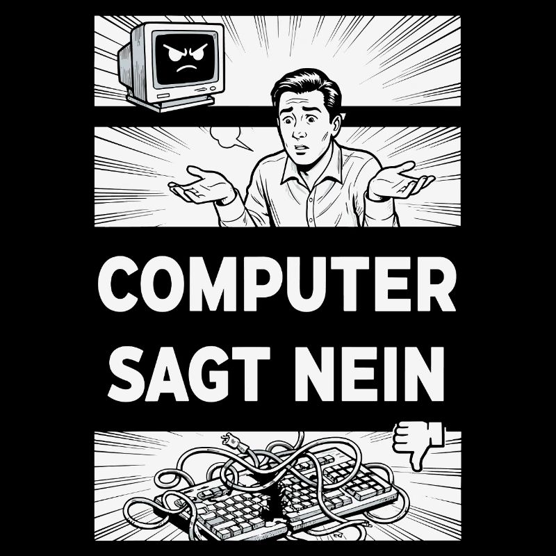 Computer says no Retro Humor