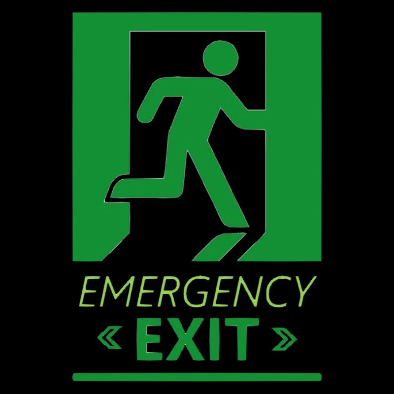 Emergency Exit Basic Green
