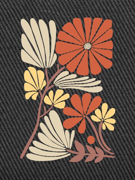 Boho Blumen Muster