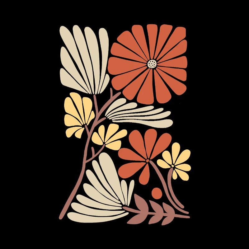 Motif floral boho