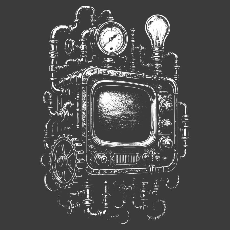 Steampunk-Fernseh-Engine