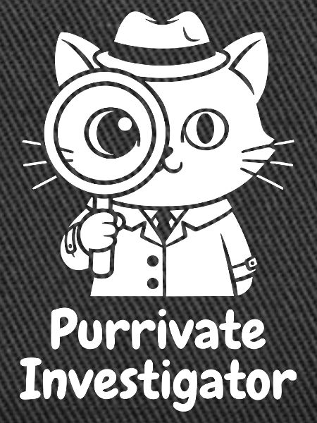 Purrivate Investigator Kitten
