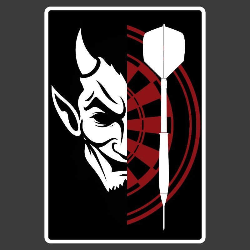 Fléchettes, cible de bœuf, jeu de fléchettes et diable.