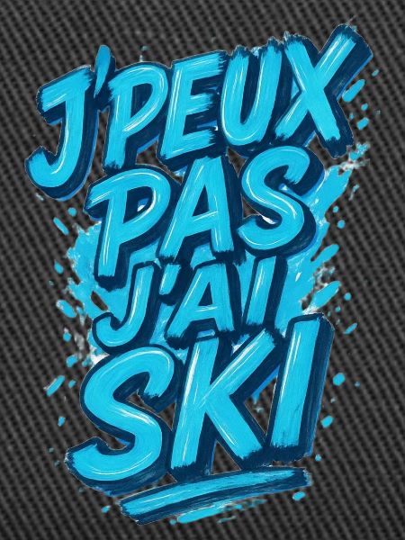 I can't I ski