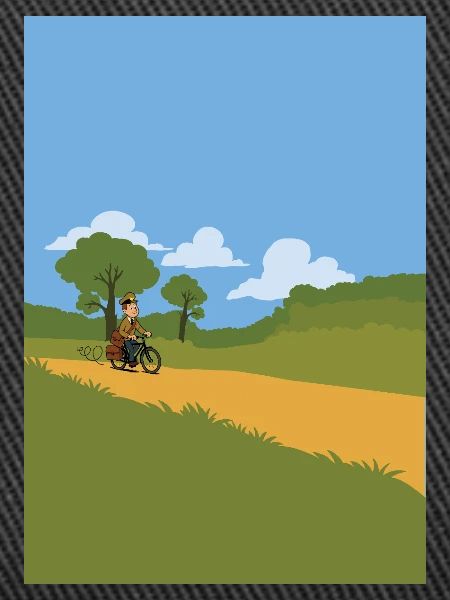 Postman on a bicycle