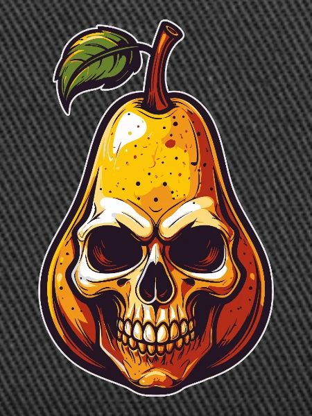 Birnen Skull Comic Style