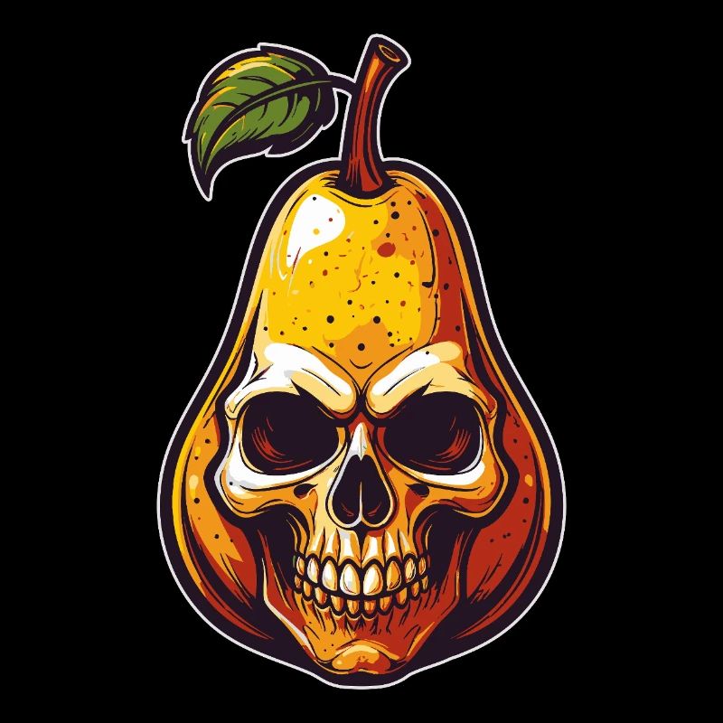 Birnen Skull Comic Style