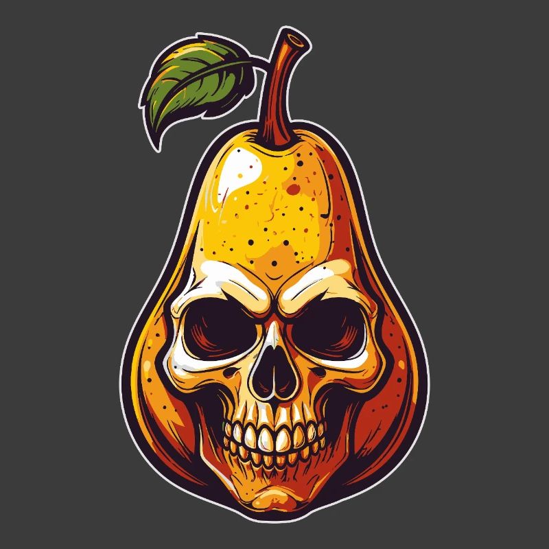 Pears Skull Comic Style