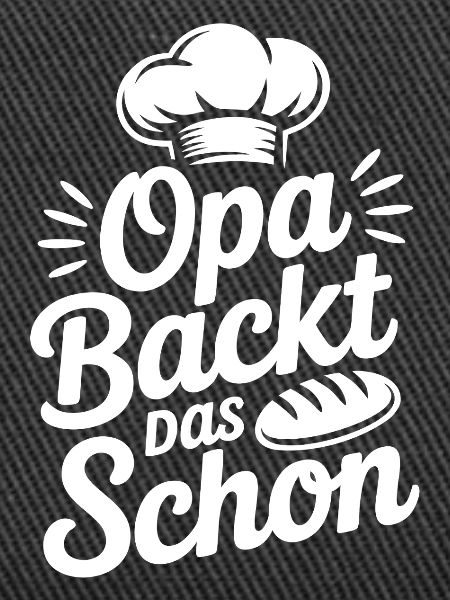 Opa backt das Schon