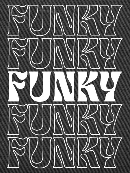 Funky wiederholendes Textmuster