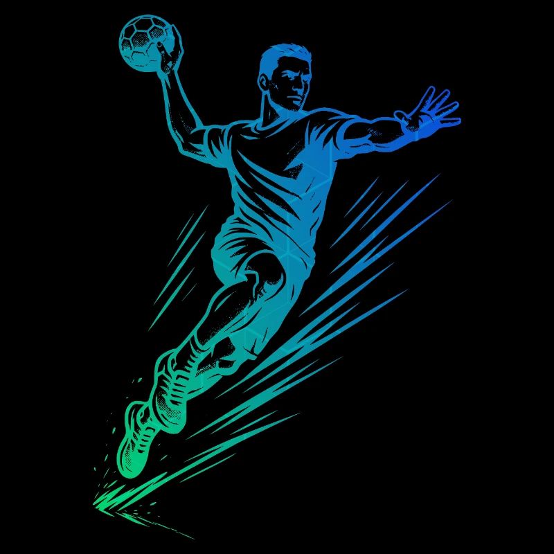 Handball motif that works immediately for men