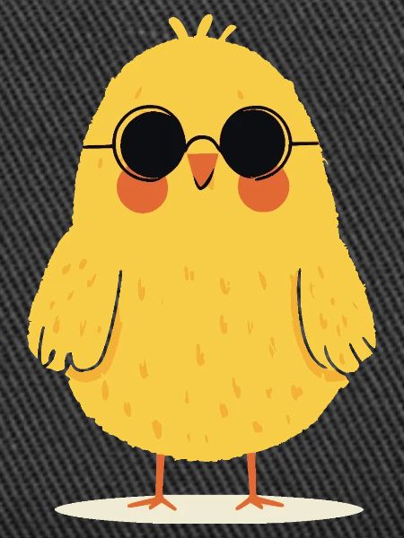 Chick with sunglasses