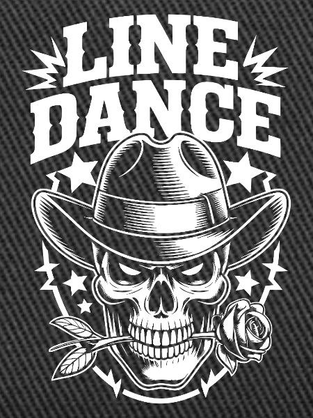 Line Dance Skull Cowboy
