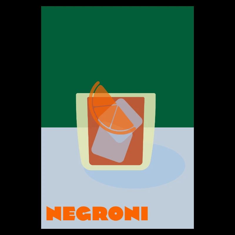 Negroni – Bold Cocktail Print