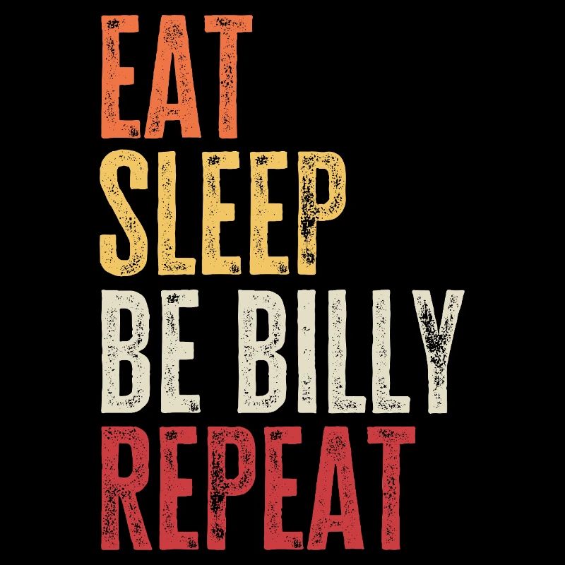 Mange, dors, sois Billy, répète le nom rétro