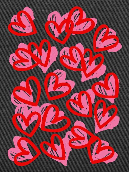 Big Heart Doodle Design