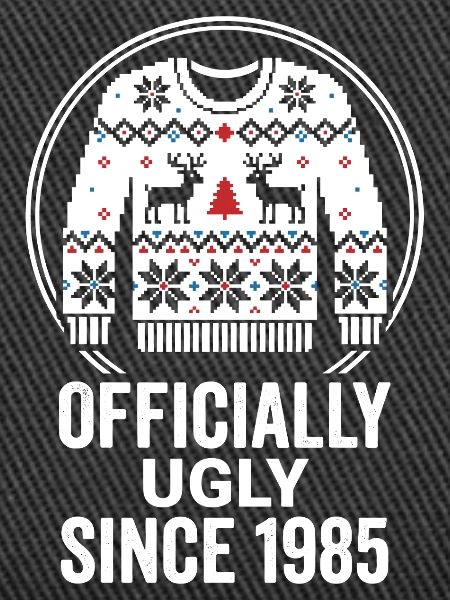 Offiziell Ugly 1985 Weihnachtspullover