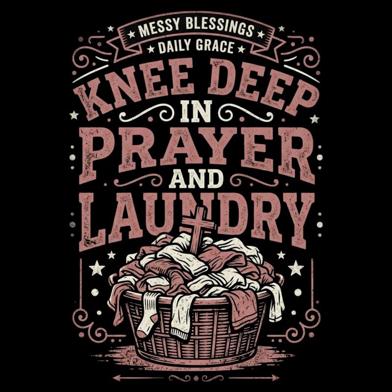 Knee Deep In Prayer And Laundry Messy Blessings