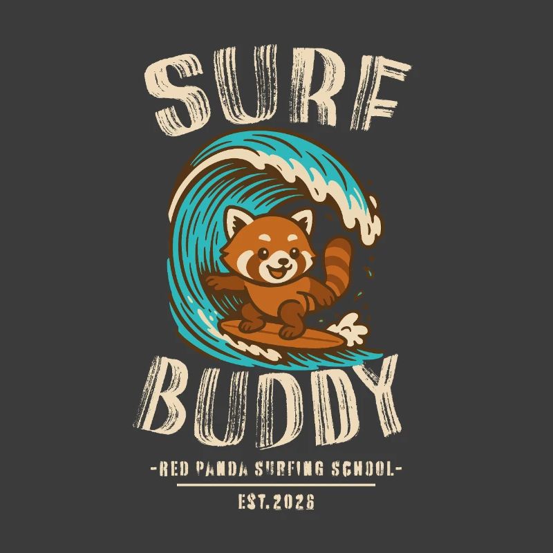 Compagnon de surf, ami sur la planche de surf