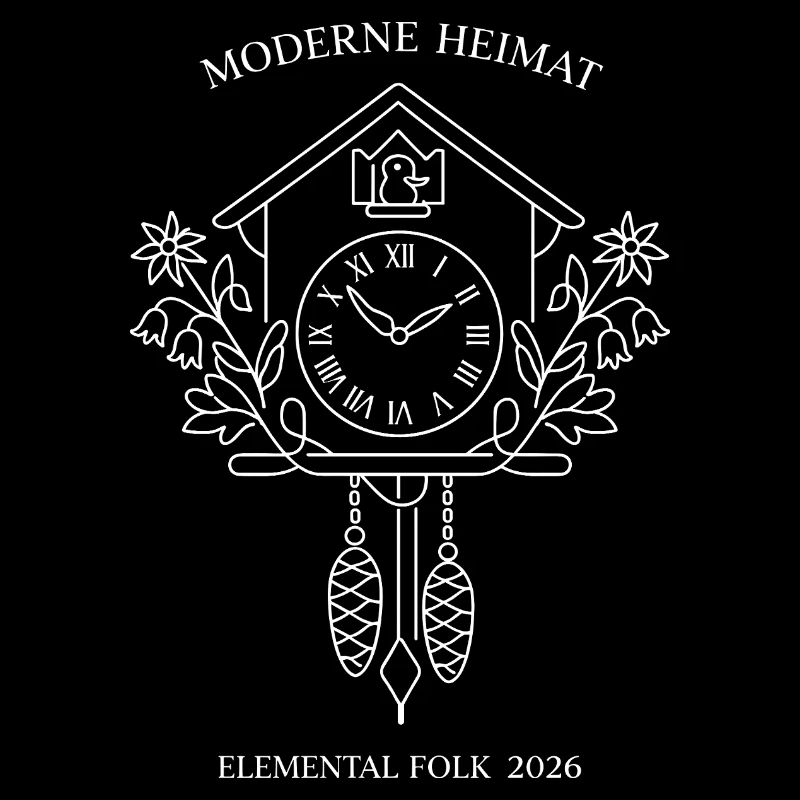 Peuple élémentaire de l’Horloge à Coucou Domestique Moderne