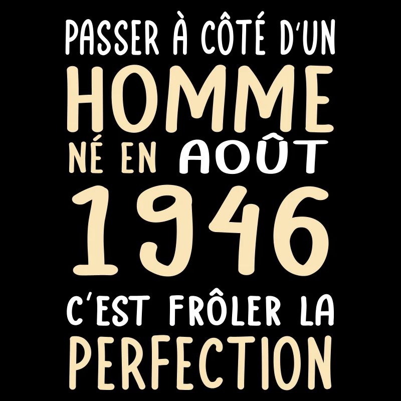 Anniversaire 80 ans - Né en Août 1946