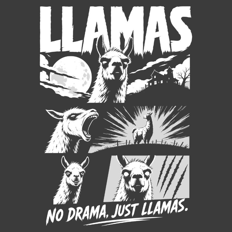 Lamas Horror Comic Pas de drame Art