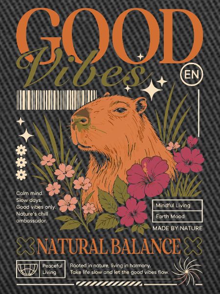 Vibes Capybara Design