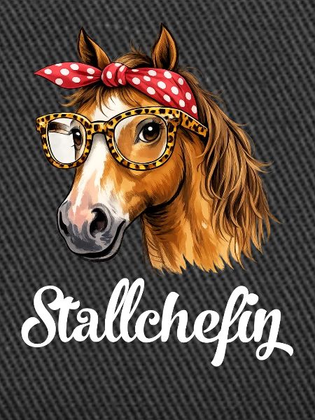 Stallchefin Pferd Stall lustig
