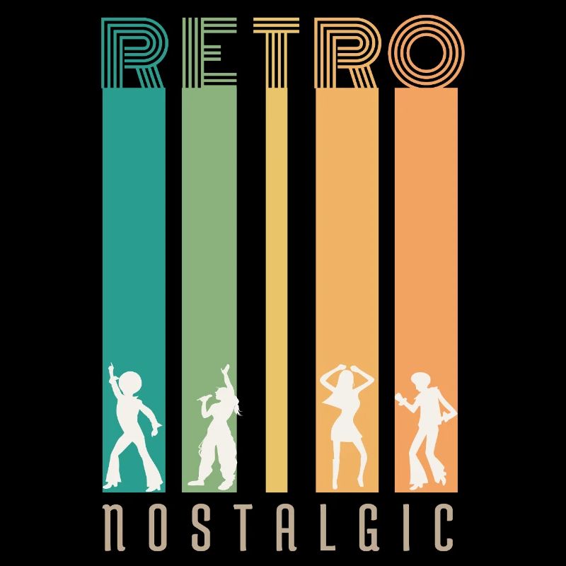 Retro Bars and Silhouettes Nostalgia