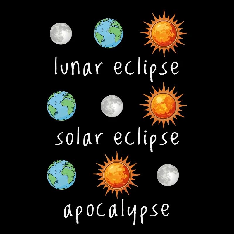 Éclipse lunaire Éclipse solaire Apocalypse Humour