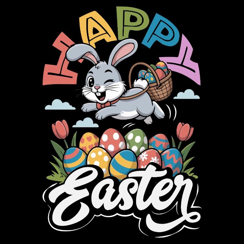 Happy Easter Sweet Easter Bunny Egg Hunt Easter Eggs