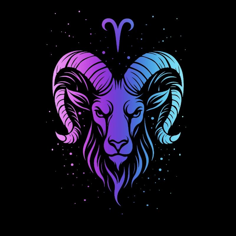 Bunter Aries Tierkreis