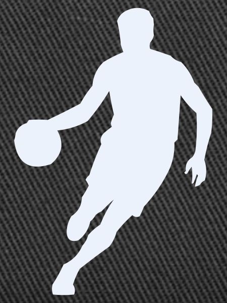 Dynamische Basketball-Silhouette