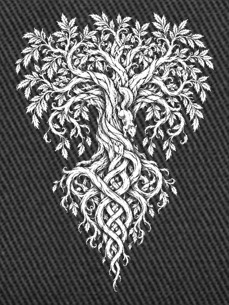 Yggdrasil – Weltenbaum im Flechtwerk