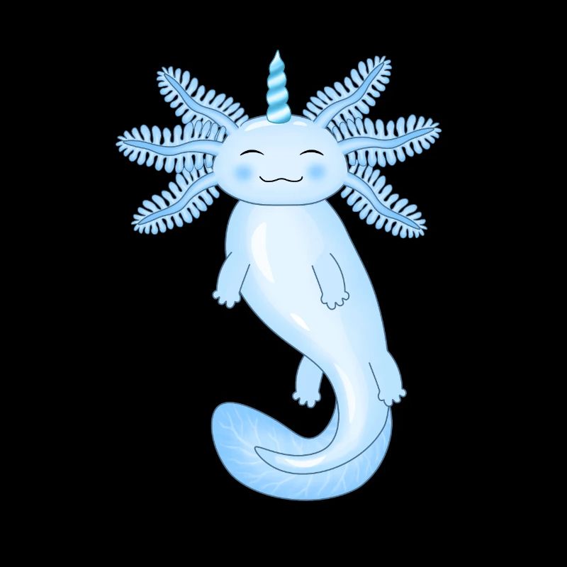 Blue axolotl