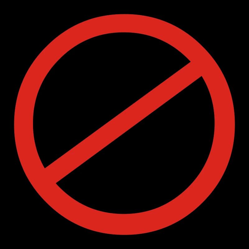 NO sign