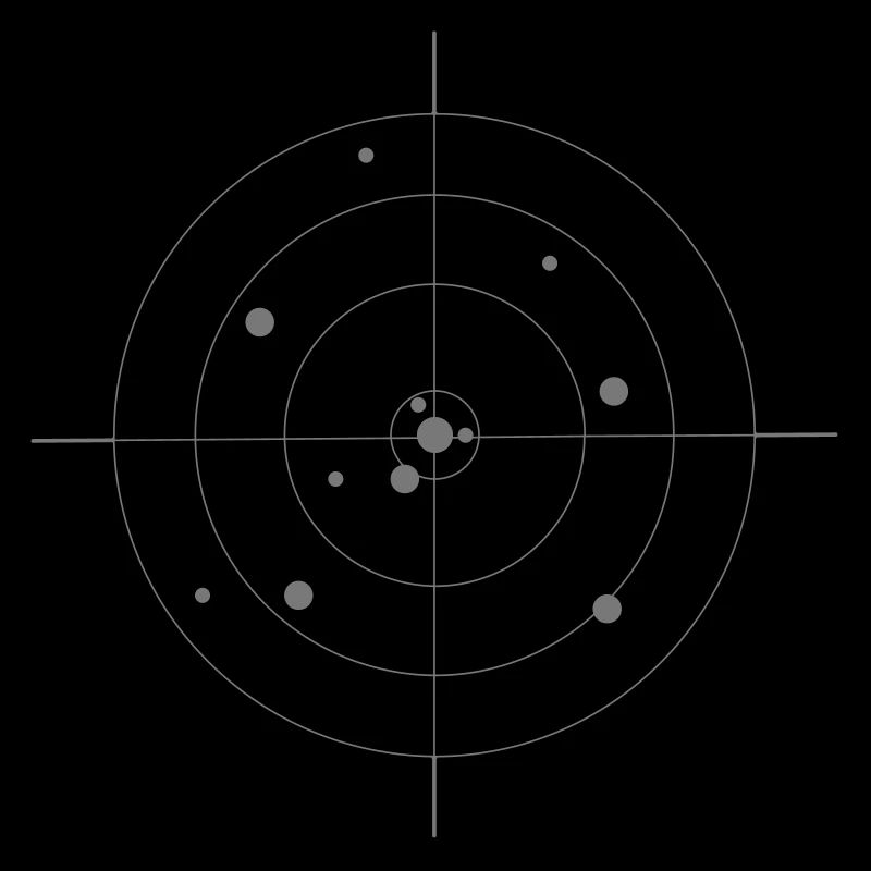Zielscheibe mit Einschüssen