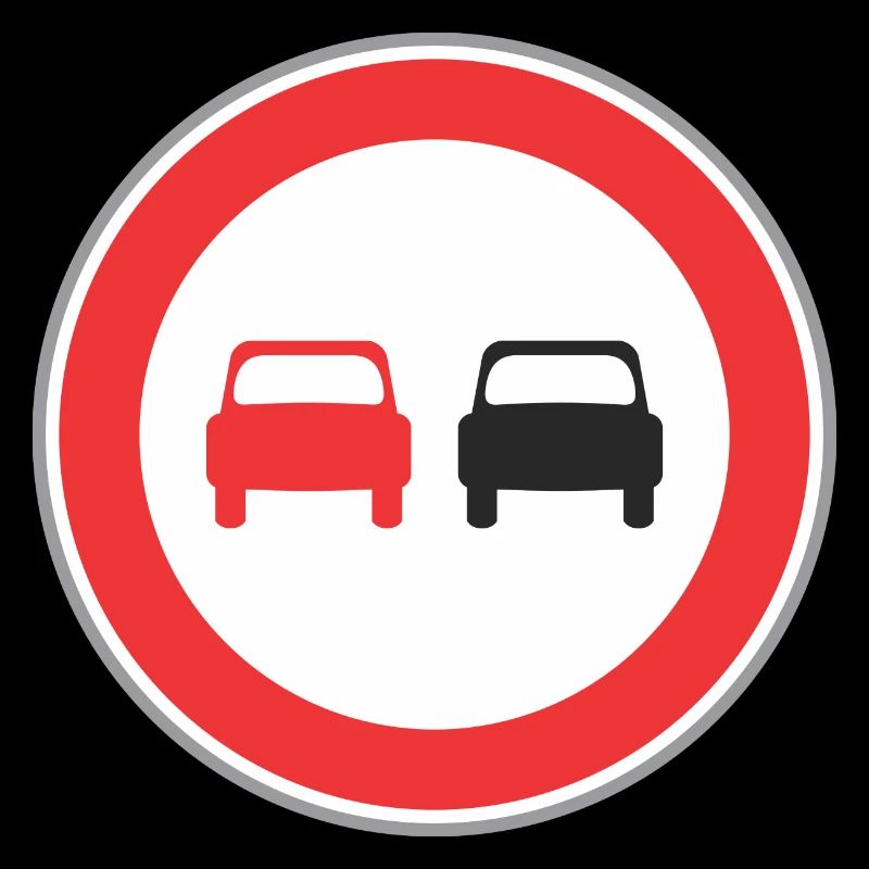panneau routier voitures rouge et noir 2